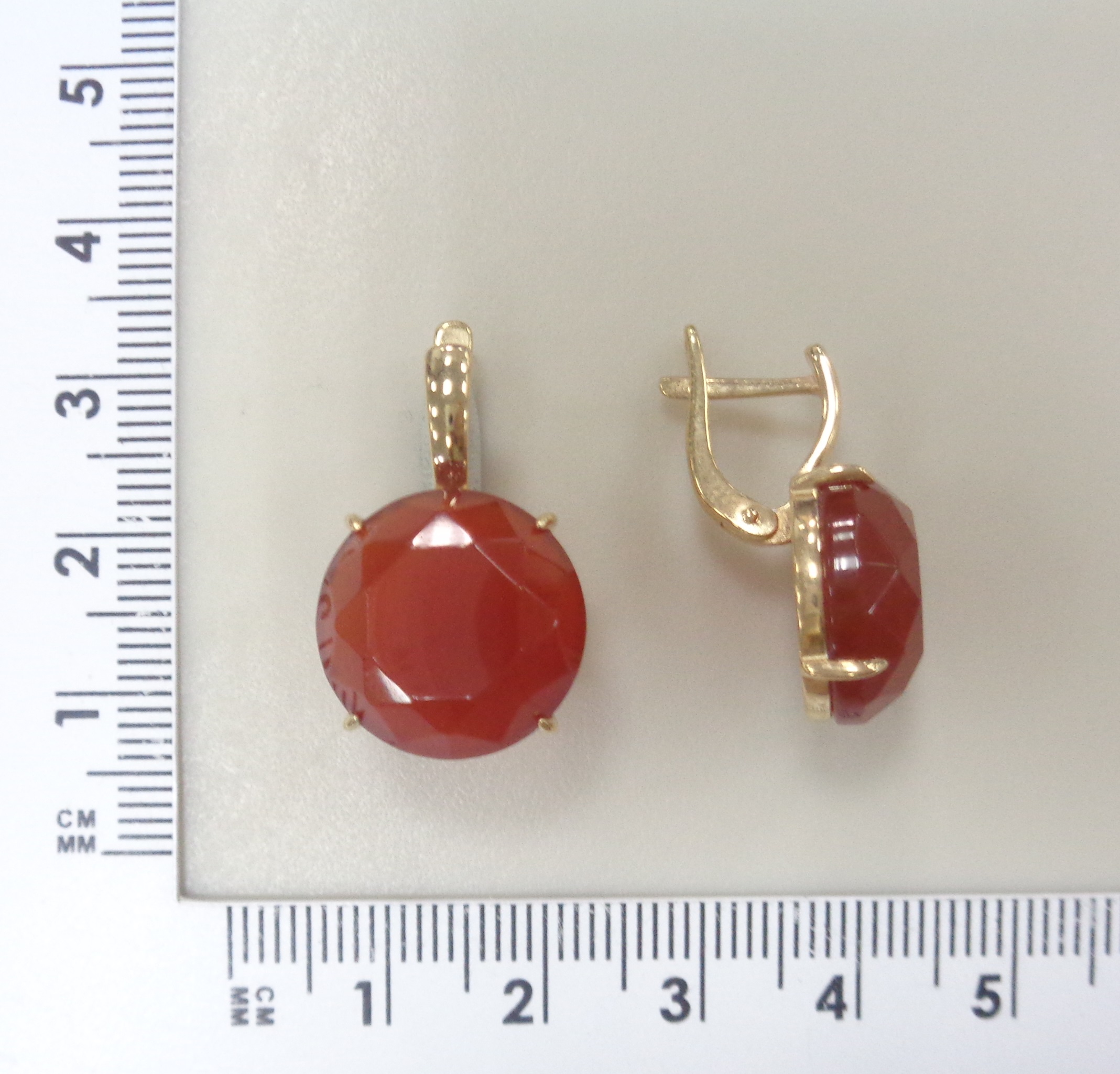 Серебряные серьги с агатами